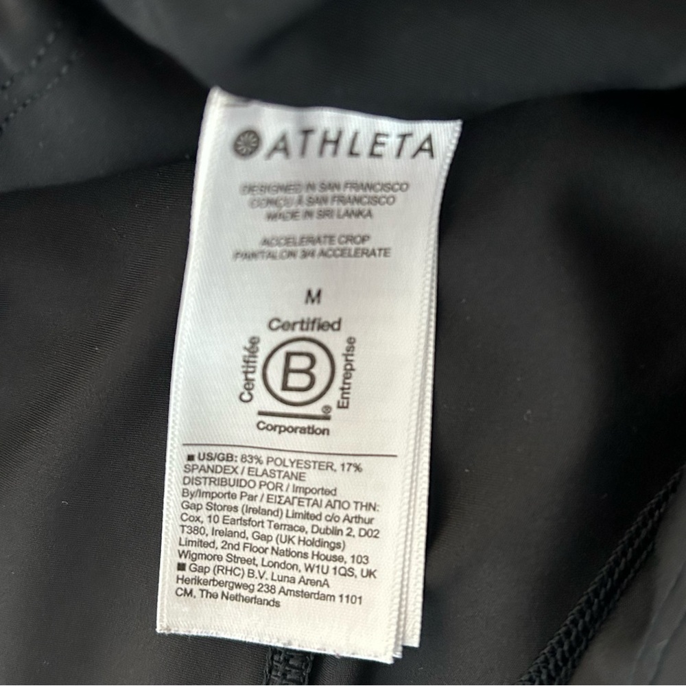 Athleta accelerate crop pant Sz M - Picture 11 of 12